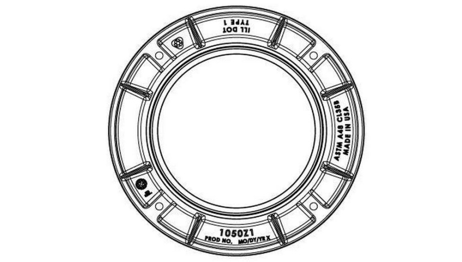 Manhole Frames, Covers & Accessories * | Deals Ej 34 In. Tall Frame With 4 Base Flange Hole