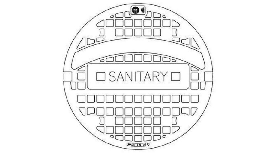 Manhole Frames, Covers & Accessories * | Coupon Ej 23-3/4 In. Gray Iron Sanitary Cover