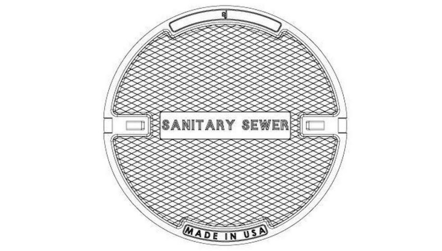 Manhole Frames, Covers & Accessories * | Coupon Ej 1338 Series 23-3/4 In. Solid Sanitary Sewer Manhole Cover