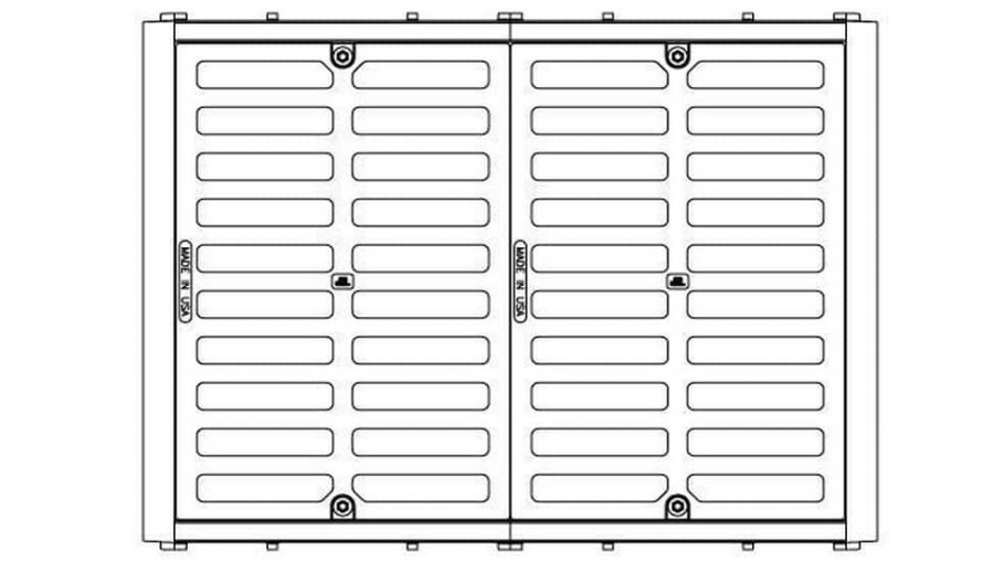 Inlet Frames, Covers & Accessories * | Top 10 Ej 48-1/8 X 32-1/2 In. Load Bearing Support Side Frame