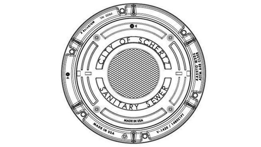 Manhole Frames, Covers & Accessories * | Coupon Ej 32 In. Manhole Rheemed And Chamfer Watertight Sewer