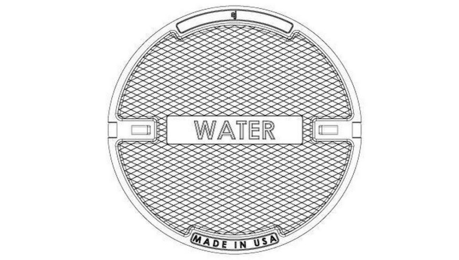 Manhole Frames, Covers & Accessories * | Best Reviews Of Ej 24 In. Solid Water Cover