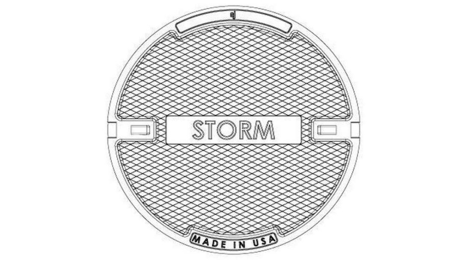 Manhole Frames, Covers & Accessories * | Discount Ej 1338 Series 23-3/4 In. Solid Storm Sewer Manhole Cover