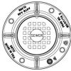 Manhole Frames, Covers & Accessories * | Coupon Ej 3671 Series 9 X 6 In. Grey Iron Sewer Frame With Cover