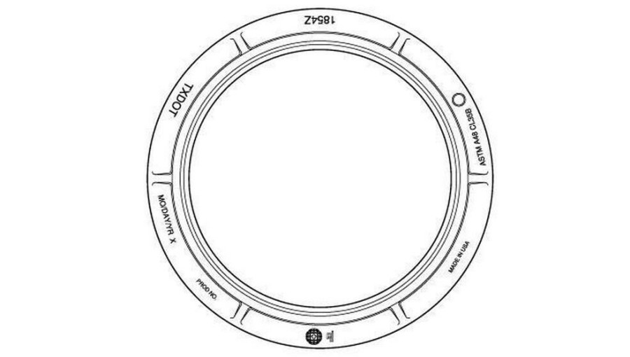 Manhole Frames, Covers & Accessories * | New Ej 32 In. Grey Iron Reversible Ring