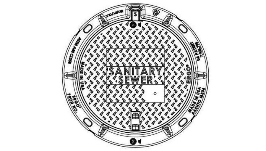 Manhole Frames, Covers & Accessories * | Best Pirce Ej 24 In. Manhole Ring And Cover