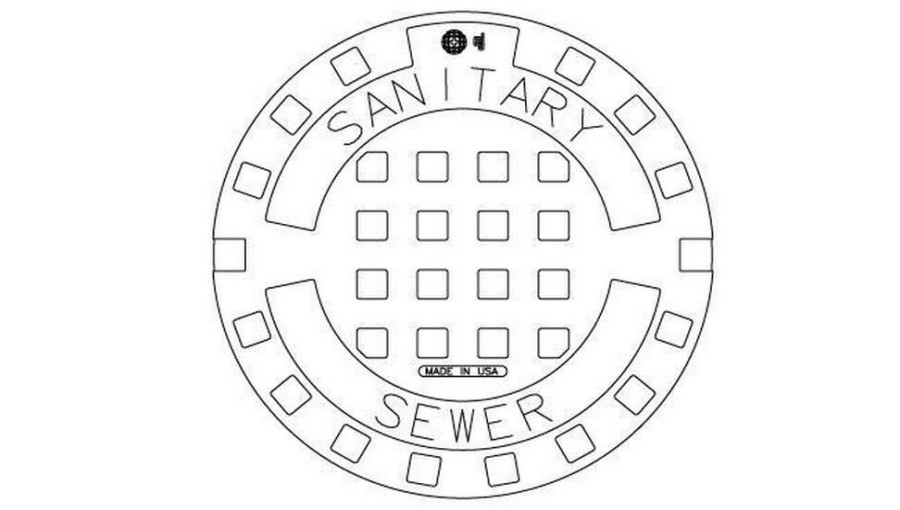 Manhole Frames, Covers & Accessories * | Best Sale Ej 22-3/4 In. Gray Iron Sanitary Solvent Weld Cover