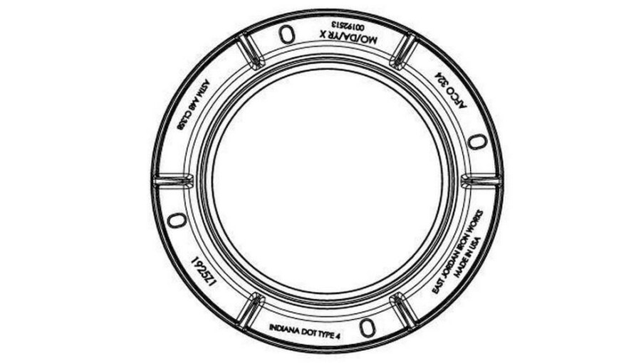 Manhole Frames, Covers & Accessories * | New Ej Cast Iron Undipped Frame