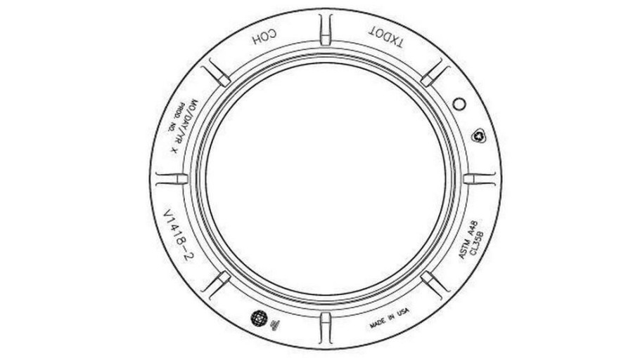 Manhole Frames, Covers & Accessories * | Hot Sale Ej 22 In. Manhole Ring Only