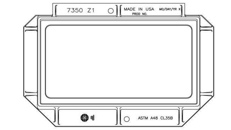 Manhole Frames, Covers & Accessories * | Discount Ej 25-3/4 In. Undipped Frame