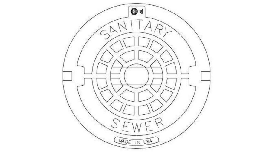 Manhole Frames, Covers & Accessories * | Wholesale Ej 24 In. Sanitary Solvent Weld Manhole Cover