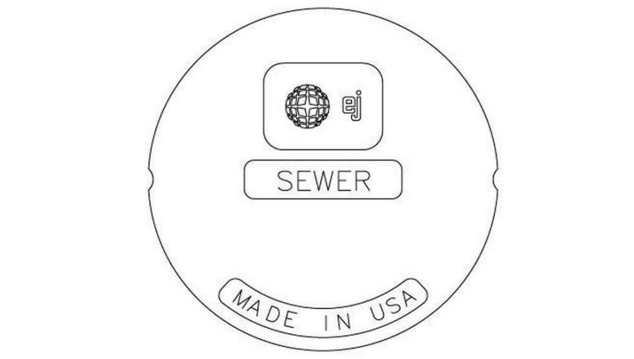 Manhole Frames, Covers & Accessories * | Coupon Ej Classic Series 8-7/8 In. Grey Iron And Cast Iron Clean-Out Sewer Ring And Cover Biloxi Specs