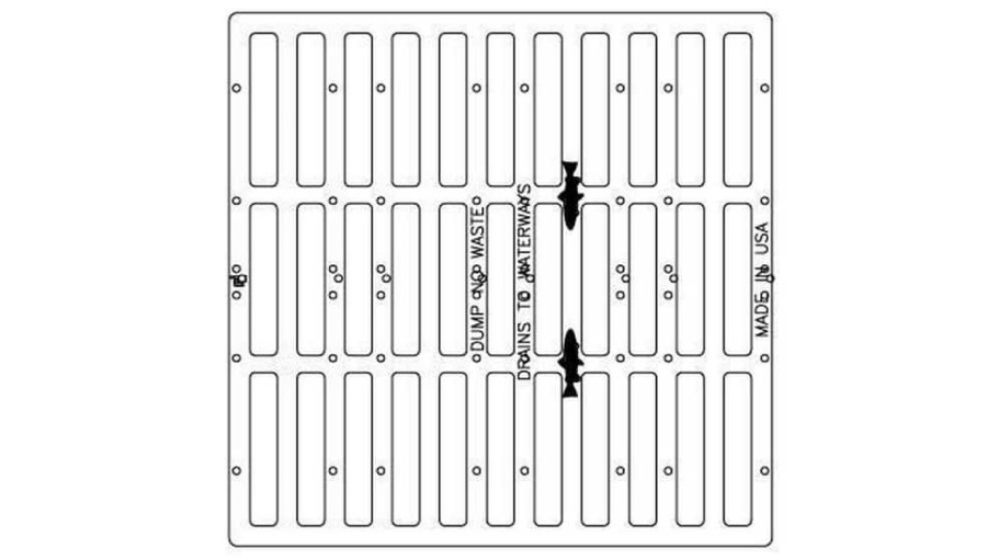 Inlet Frames, Covers & Accessories * | Cheap Ej 24 X 24 In. Grate Only