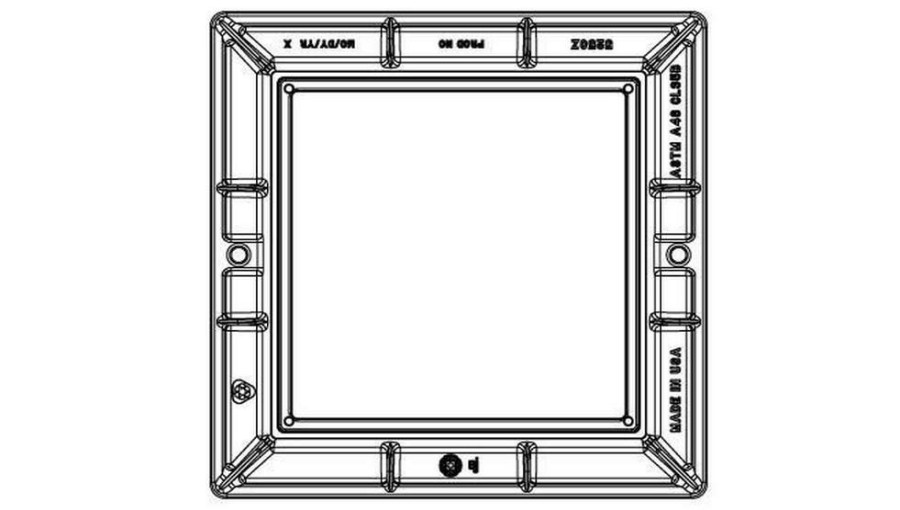 Inlet Frames, Covers & Accessories * | Buy Ej 24 X 6 In. Square Inlet Manhole Frame