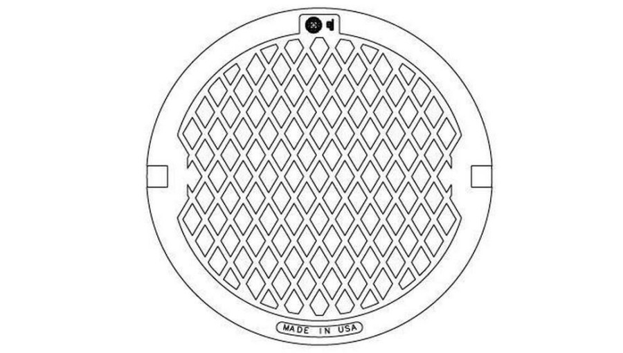 Manhole Frames, Covers & Accessories * | Deals Ej Classic Series 23-1/2 In. Grey Iron Solid Cover