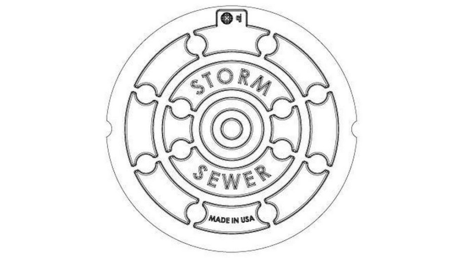 Manhole Frames, Covers & Accessories * | Wholesale Ej 23-1/2 In. Storm Solvent Weld Cover