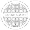 Manhole Frames, Covers & Accessories * | Outlet Ej 26 In. Two Phase Manhole Lid Storm Sewer Cover