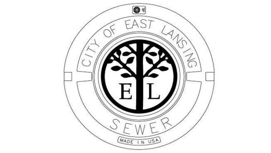 Manhole Frames, Covers & Accessories * | Best Reviews Of Ej Revolution 24 In. City Of East Lansing Tall Hinged Manhole Cover