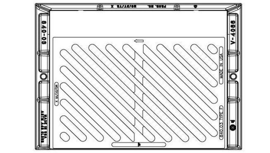 Manhole Frames, Covers & Accessories * | Best Sale Ej 35-3/4 In. Steel Tapered Adjusting Riser Grateassembly