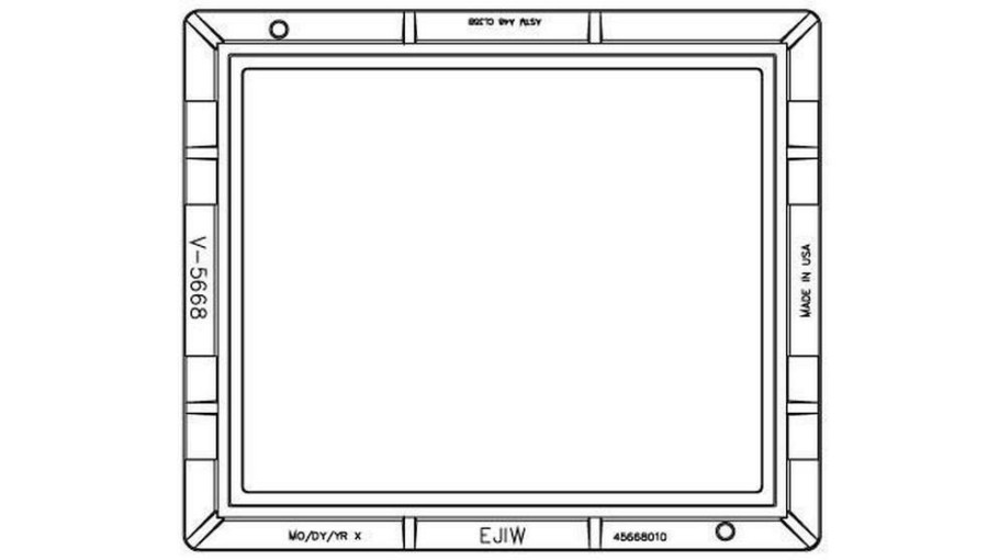 Inlet Frames, Covers & Accessories * | Best Reviews Of Ej 44-1/4 X 38-1/4 X 5 In. Undipped Reversible Frame