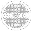 Manhole Frames, Covers & Accessories * | New Ej 26 In. Sanitary Sewer Manhole Lid