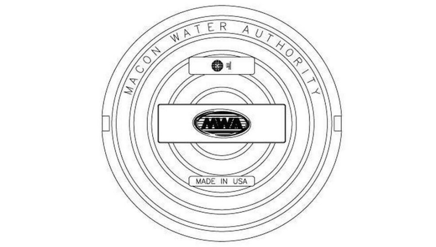 Manhole Frames, Covers & Accessories * | Flash Sale Ej 32 X 6 In. Manhole Cover Only With Mwa Logo