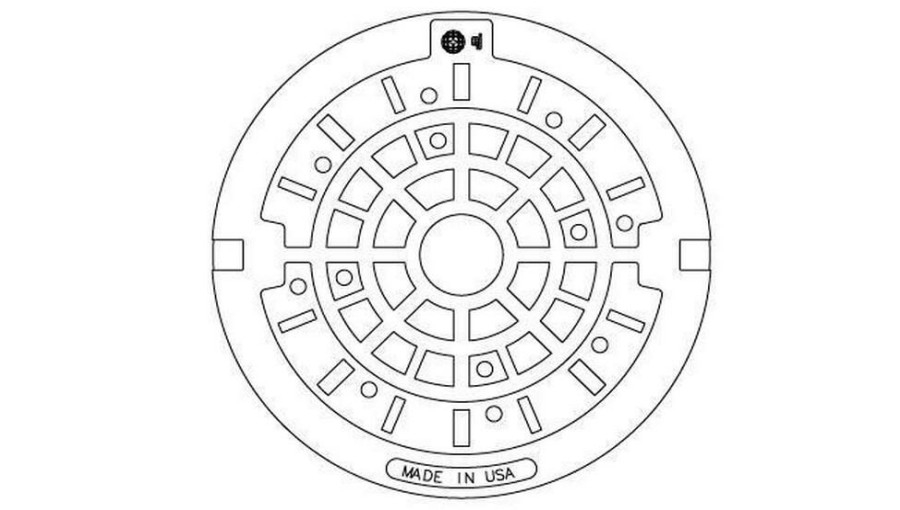 Manhole Frames, Covers & Accessories * | New Ej 24 In. 12-Hole Cover