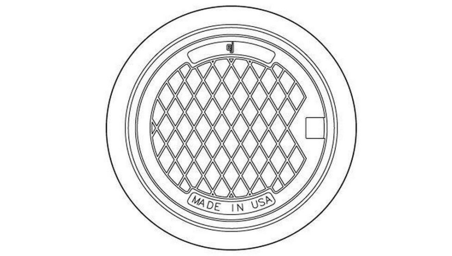 Manhole Frames, Covers & Accessories * | Wholesale Ej 13-1/4 In. Plain Manhole Ring And Cover