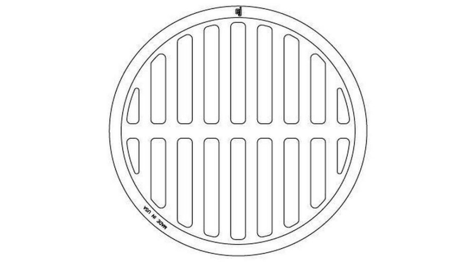 Manhole Frames, Covers & Accessories * | Best Deal Ej 21-3/4 In. Oval Grate