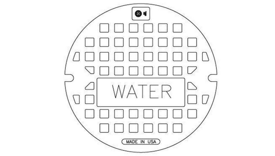 Manhole Frames, Covers & Accessories * | Cheapest Ej 1040A Sld Wtr Cvr W/ 2 Open Hole