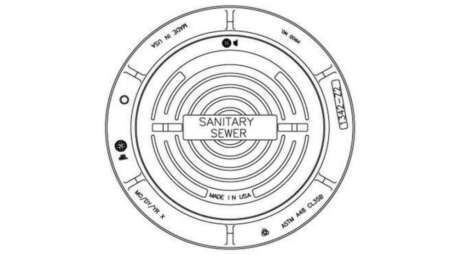 Manhole Frames, Covers & Accessories * | Best Reviews Of Ej 24 In. Manhole Sanitary Ring And Cover For Sewer