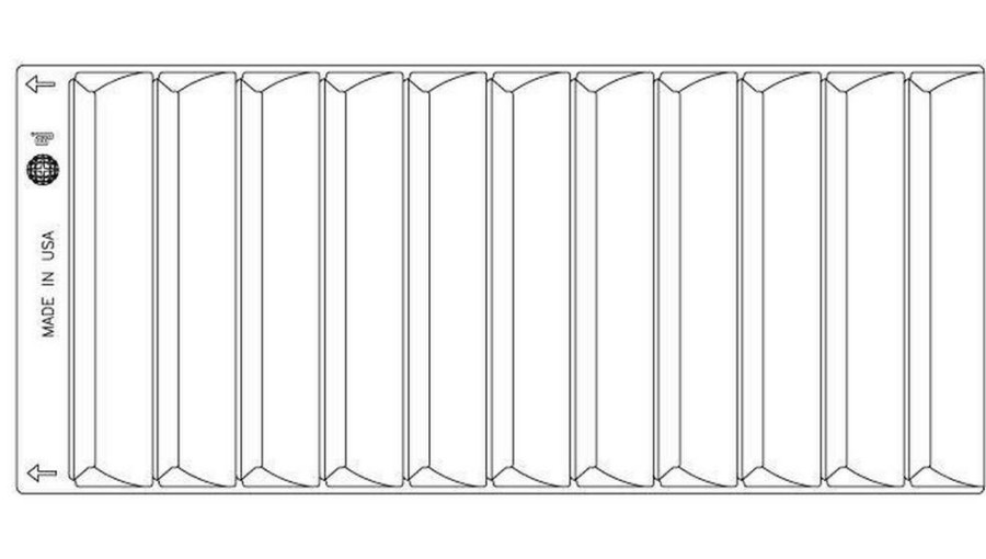 Inlet Frames, Covers & Accessories * | Discount Ej 34-3/4 X 15-5/8 In. Undipped Vane Grate