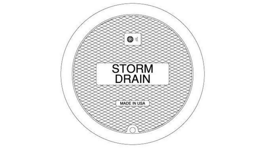 Manhole Frames, Covers & Accessories * | Promo Ej Classic Series 25-5/8 In. Grey Iron Storm Drain Cover