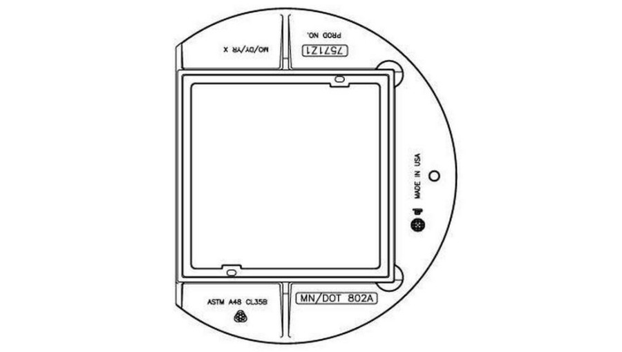 Manhole Frames, Covers & Accessories * | Cheap Ej 36 In. Flange Frame Cut Base