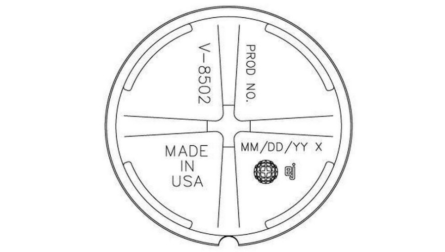 Manhole Frames, Covers & Accessories * | Cheapest Ej Cast Iron Clean-Out Ring Lid