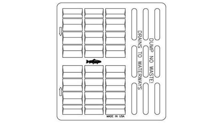 Inlet Frames, Covers & Accessories * | Flash Sale Ej 26 X 23-1/5 X 1-1/2 In. Direct Vane Grate