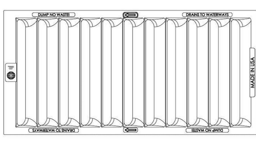 Inlet Frames, Covers & Accessories * | Best Reviews Of Ej 35-1/2 X 17-3/4 X 1-7/8 In. Flat Vane Grate