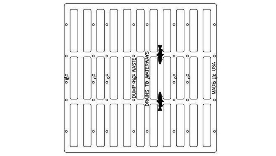 Inlet Frames, Covers & Accessories * | Wholesale Ej 24 In. Iron Grate Only