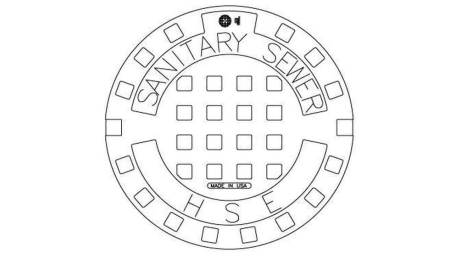 Manhole Frames, Covers & Accessories * | Best Pirce Ej 22-3/4 In. Solid Cover With Gasket Cover