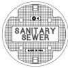 Manhole Frames, Covers & Accessories * | Best Pirce Ej 25-1/4 In. Sanitary Sewer Solid Cover