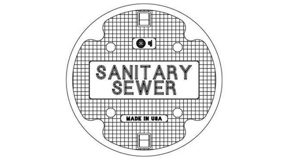 Manhole Frames, Covers & Accessories * | Best Pirce Ej 25-1/4 In. Sanitary Sewer Solid Cover