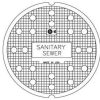 Manhole Frames, Covers & Accessories * | New Ej 23-3/4 X 1 In. Sanitary Solvent Weld Cover